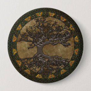 Keltischer Baum des Lebens Button
