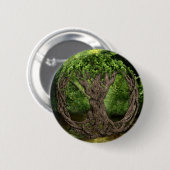 Keltischer Baum des Lebens Button (Vorne & Hinten)