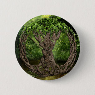 Keltischer Baum des Lebens Button