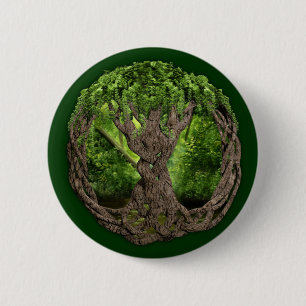 Keltischer Baum des Lebens Button