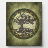 Keltischer Baum des Lebens Fotoplatte (Vorderseite)