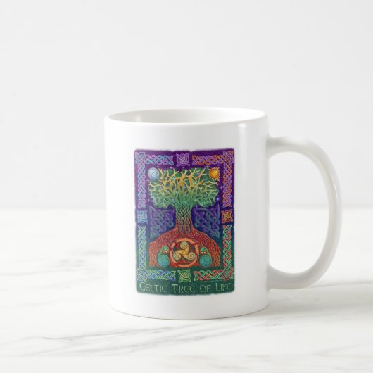 Keltischer Baum des Lebens Kaffeetasse (Rechts)