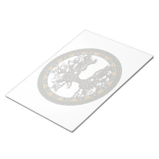 Keltischer Baum des Lebens Notizblock (angewinkelt)