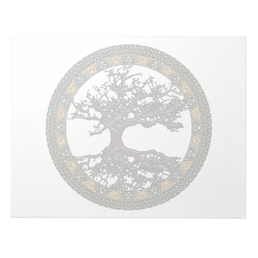 Keltischer Baum des Lebens Notizblock (Vorderseite)