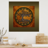 Keltischer Baum des Lebens Poster (Küche)