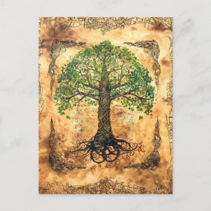Keltischer Baum des Lebens Postkarte
