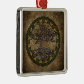 Keltischer Baum des Lebens Silbernes Ornament (Rechts)