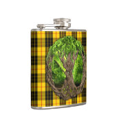 Keltischer Baum des Lebens und des Clan MacLeod Flachmann (Rechts)