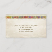 Keltischer Baum des Lebens - Yggdrasil - Farbmosai Visitenkarte (Rückseite)