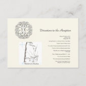 Keltischer Baum für Hochzeiten Begleitkarte (Vorderseite)