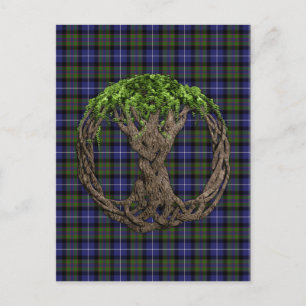 Keltischer Baum Hochland-Stolz von Schottland Postkarte