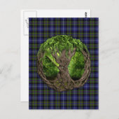 Keltischer Baum Hochland-Stolz von Schottland Postkarte (Vorne/Hinten)
