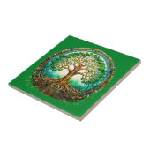 Keltischer Baum im Grünen Fliese (Seite)