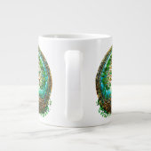 Keltischer Baum im Grünen Jumbo-Tasse (Rückseite)