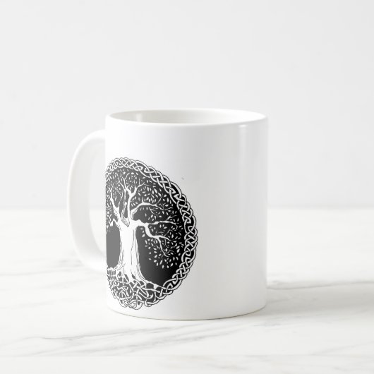 Keltischer Baum Kaffeetasse (Vorderseite Links)