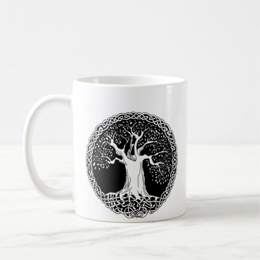Keltischer Baum Kaffeetasse (Links)