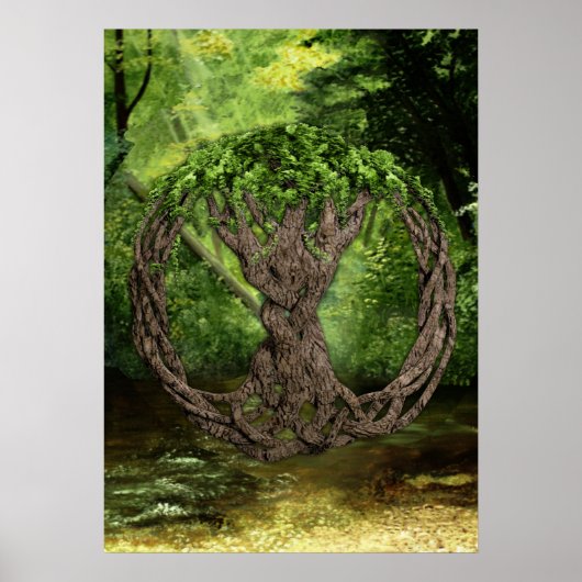 Keltischer Baum Poster (Vorne)
