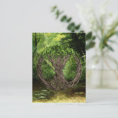Keltischer Baum Postkarte (Stehend Vorderseite)