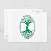 keltischer Baum Postkarte (Vorne/Hinten)