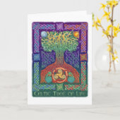 Keltischer Baum von LIfe Karte (Gelbe Blume)