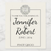 Keltischer Baum Weinetikett (Einzelnes Label)