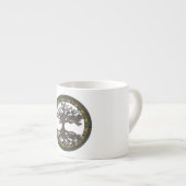 Keltischer Baum [Yggdrasil] Espressotasse (Vorderseite Rechts)