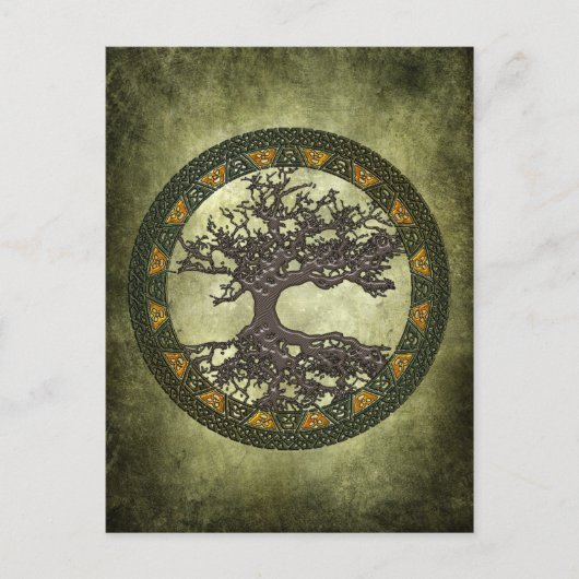 Keltischer Baum [Yggdrasil] Postkarte (Vorderseite)