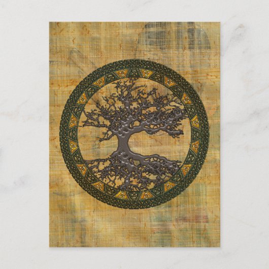 Keltischer Baum [Yggdrasil] Postkarte (Vorderseite)