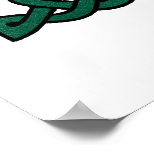 keltischer Buchstabe A Poster (Ecke)