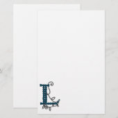 Keltischer Buchstabe L Briefpapier (Vorne/Hinten)