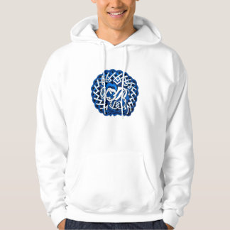 Keltischer Büffel/Bison, blau Hoodie