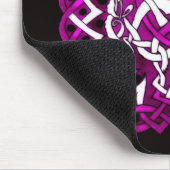 Keltischer Büffel/Bison, rosa Mousepad (Ecke)