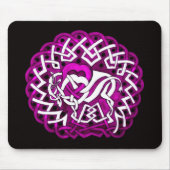 Keltischer Büffel/Bison, rosa Mousepad (Vorne)