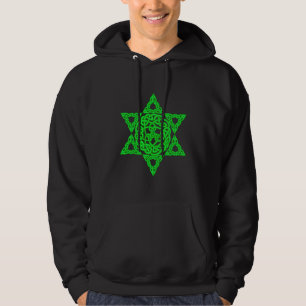 Keltischer Davidsstern Dunkelheits-Kapuzenpullis Hoodie