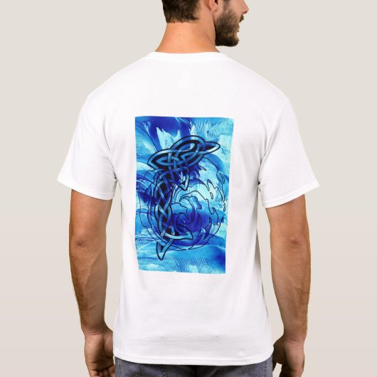 Keltischer Delphin T-Shirt (Rückseite)