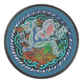 Keltischer Drache Eishockey Puck (Vorderseite)
