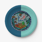 Keltischer Drache Pappteller (Vorderseite)