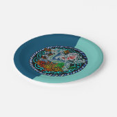 Keltischer Drache Pappteller (Schrägansicht)