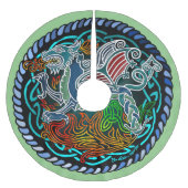 Keltischer Drache Polyester Weihnachtsbaumdecke (Vorderseite)