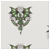 Keltischer Drache Stoff (Nahaufnahme)