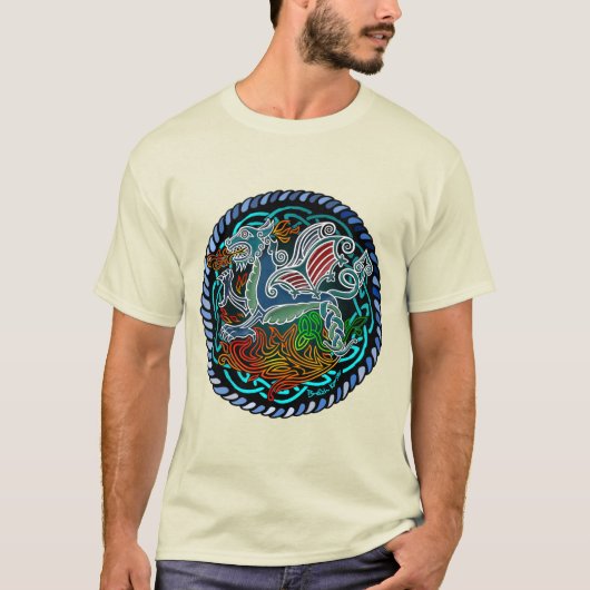 Keltischer Drache T-Shirt (Vorderseite)