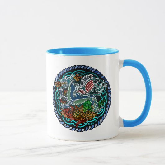 Keltischer Drache Tasse (Rechts)
