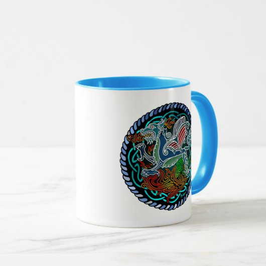 Keltischer Drache Tasse (VorderseiteRechts)