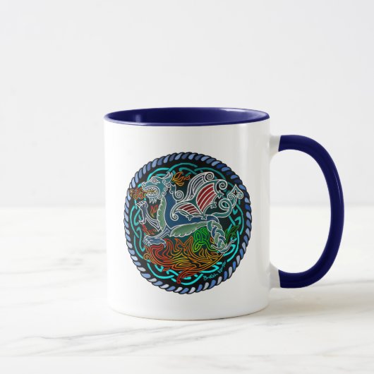 Keltischer Drache Tasse (Rechts)