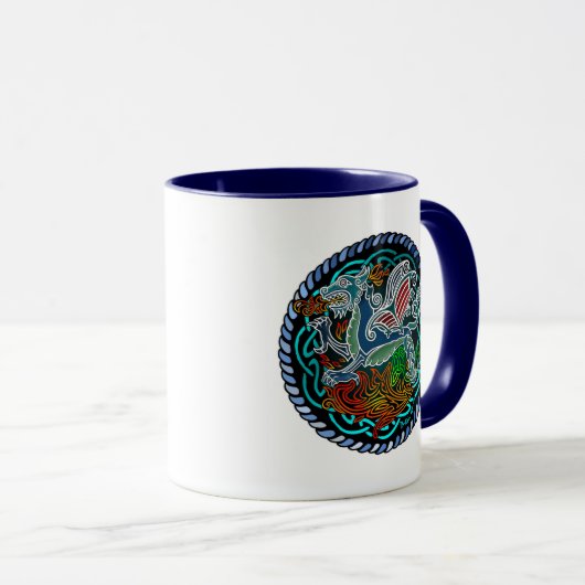 Keltischer Drache Tasse (VorderseiteRechts)