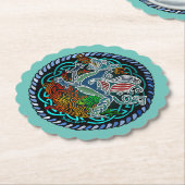 Keltischer Drache Untersetzer (angewinkelt)