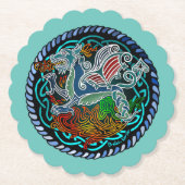 Keltischer Drache Untersetzer (Vorderseite)