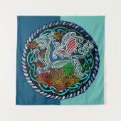 Keltischer Drache Wandteppich (Vorderseite)