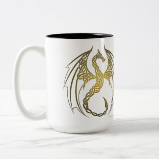 Keltischer Drache Zweifarbige Tasse