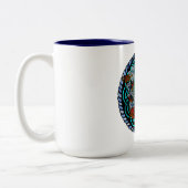 Keltischer Drache Zweifarbige Tasse (Links)